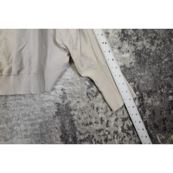 All Saints Gray Knit Cowl Snap Back Drape Sweater Size US 8 UK 12 - Picture 5 of 9